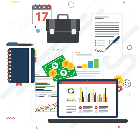 Business analytics  Illustration