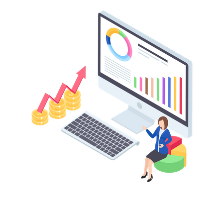 Business analytics  Illustration