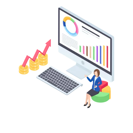 Business analytics  Illustration