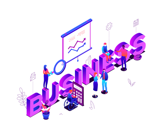 Business analytics  Illustration