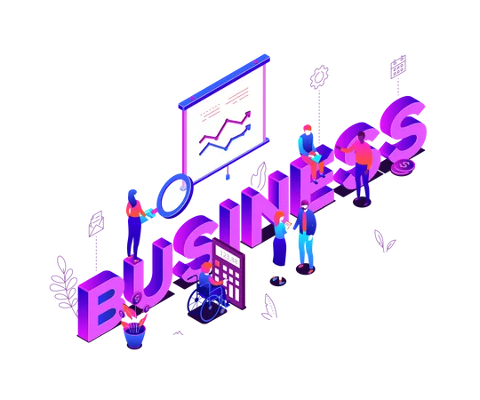 Business analytics  Illustration