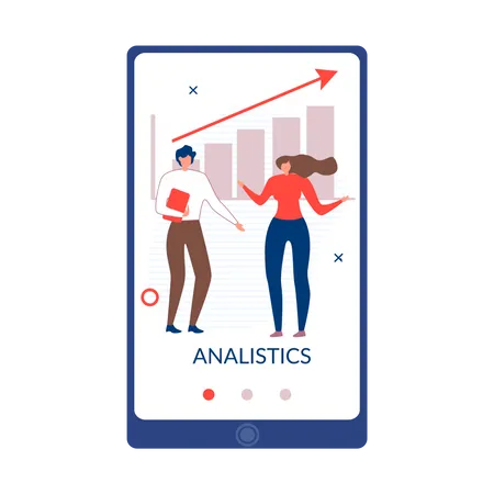 Business analytics using online tool Illustration