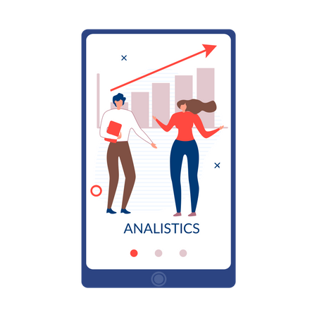 Business analytics using online tool  Illustration