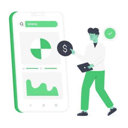 Business App  Illustration