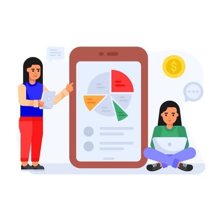 Business App  Illustration