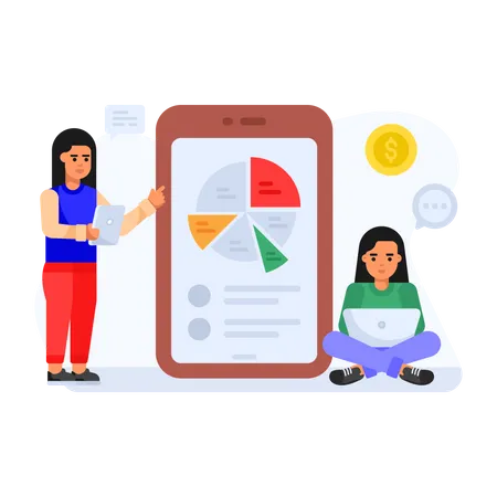 Business App  Illustration