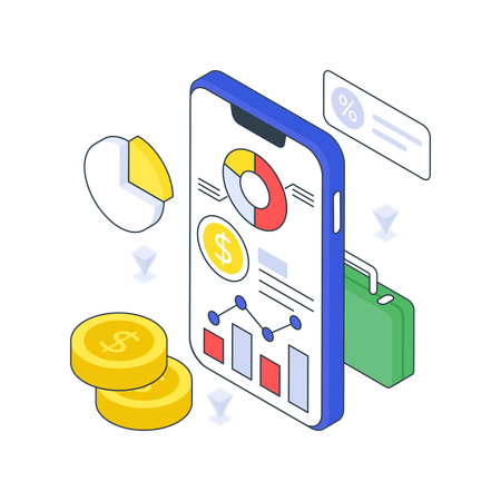 Business App  Illustration