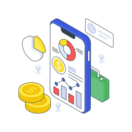 Business App  Illustration