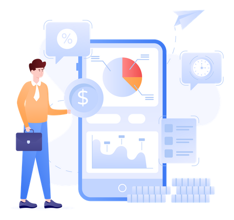 Business App  Illustration