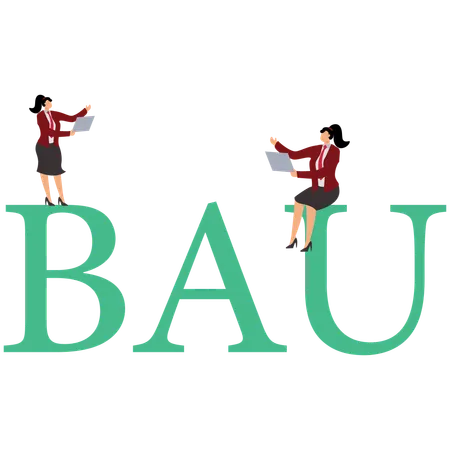 Business as usual  Illustration