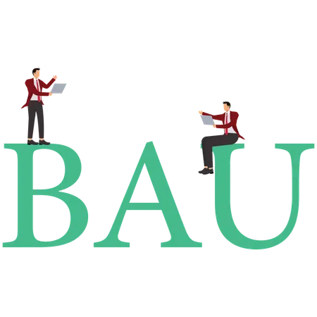 Business as usual  Illustration