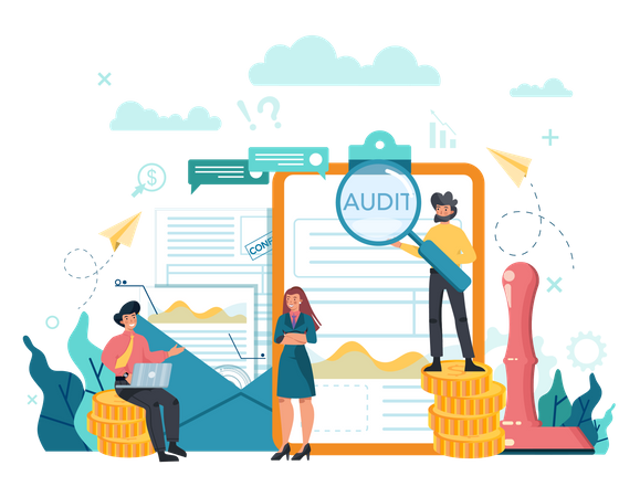 Business Audit  Illustration