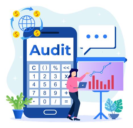 Business Audit  Illustration