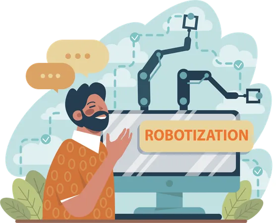 Business automation  Illustration