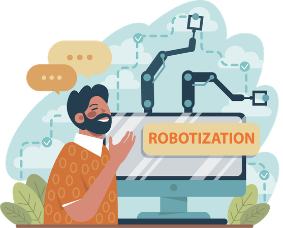 Business automation  Illustration