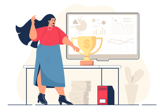 Business award  Illustration