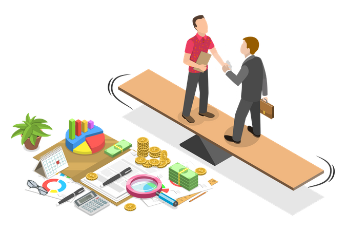 Business Balance  Illustration