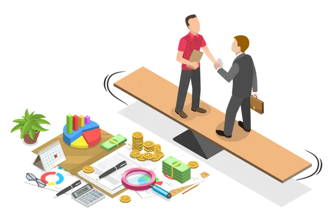 Business Balance  Illustration