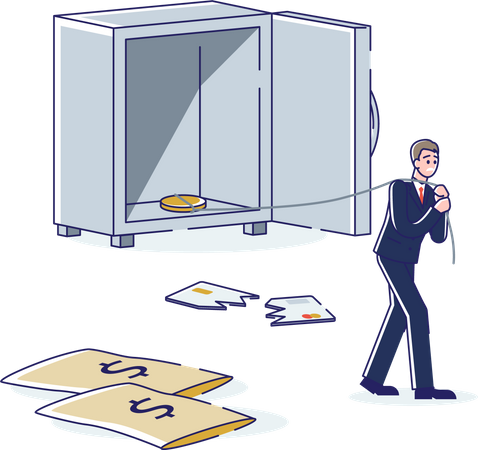 Business Bankruptcy  Illustration