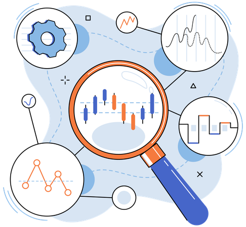 Business bar chart  Illustration