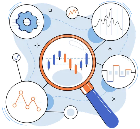 Business bar chart  Illustration