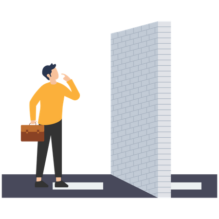 Business barrier  Illustration