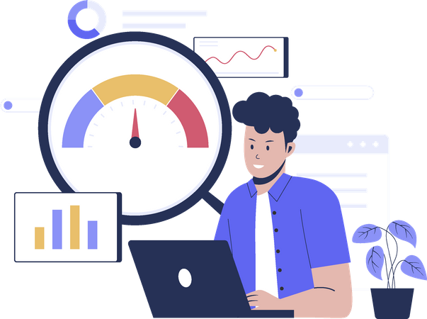 Business benchmark  Illustration