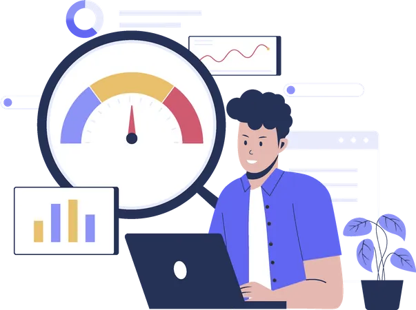 Business benchmark  Illustration