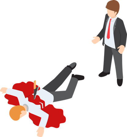Business betrayal  Illustration