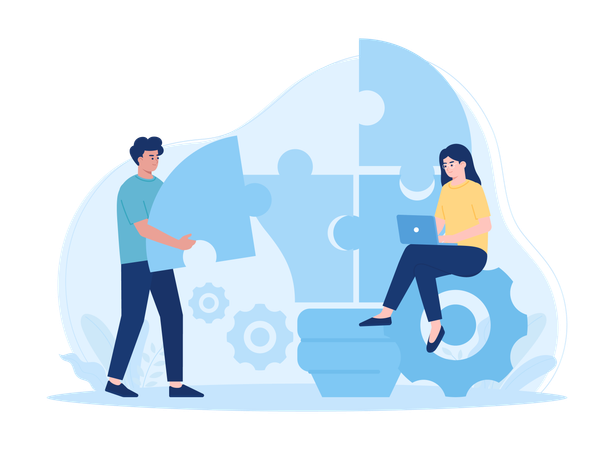 Business brainstorming  イラスト