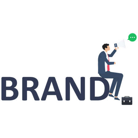 Business branding and marketing Illustration