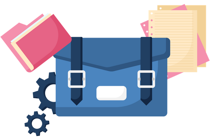 Business briefcase  Illustration