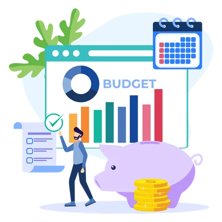 Business budget  Illustration