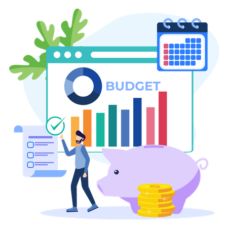 Business budget  Illustration