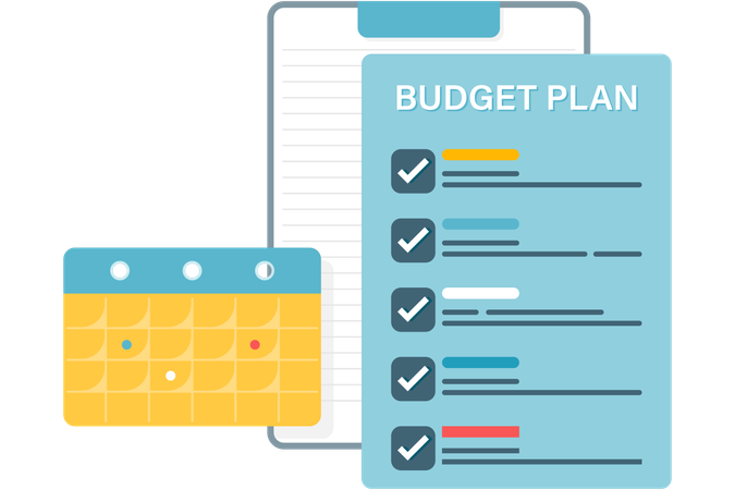 Business Budget Plan  Illustration