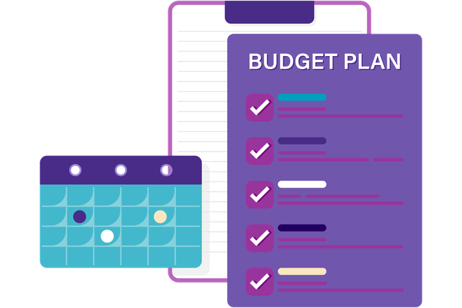 Business Budget Plan  Illustration