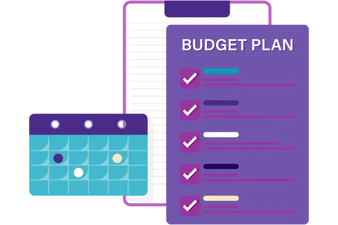 Business Budget Plan  Illustration