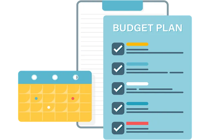 Business Budget Plan  Illustration