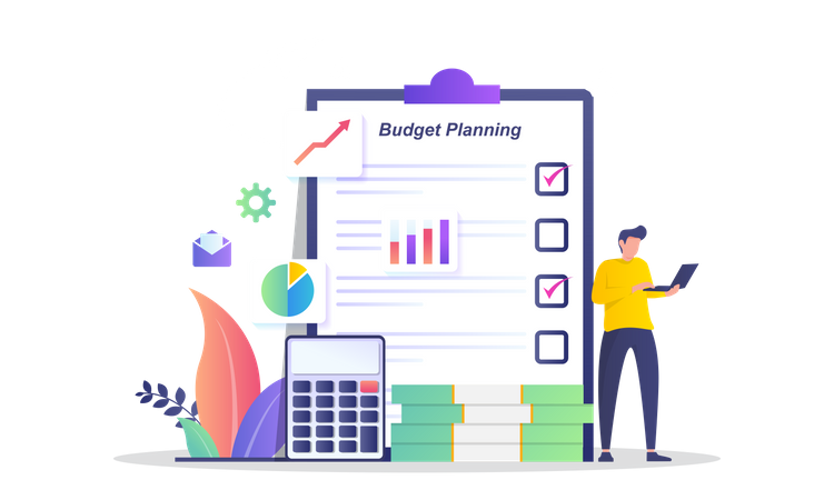 Business Budget Planning  Illustration