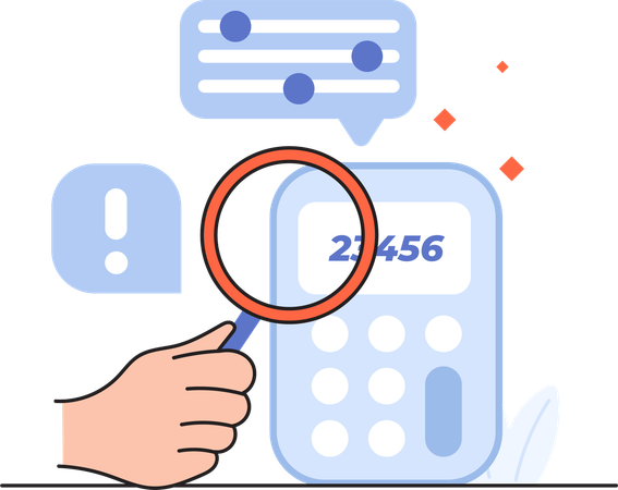 Business Calculation  Illustration