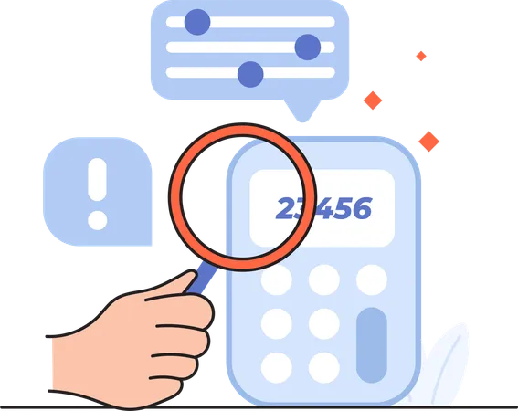 Business Calculation  Illustration