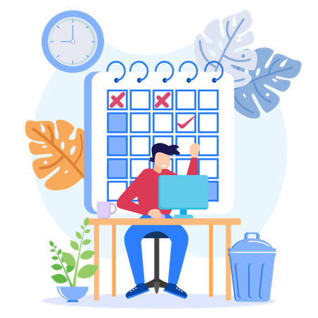 Business Calendar  Illustration