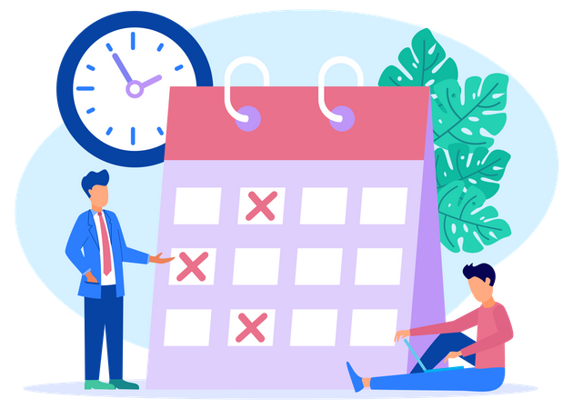 Business calendar  Illustration