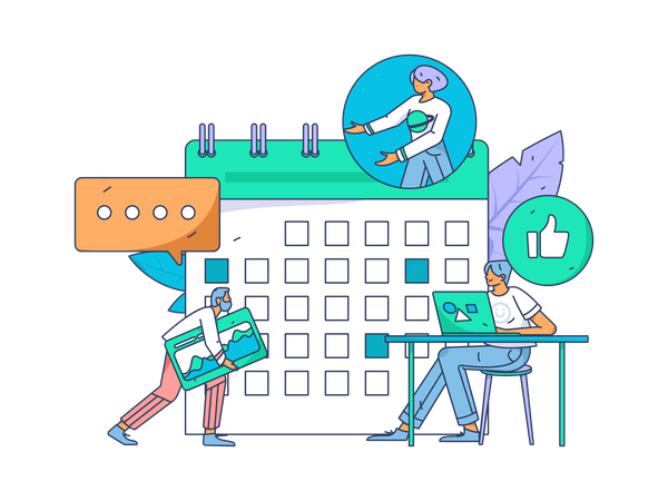 Business Calendar  Illustration