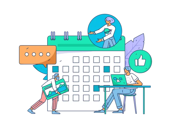 Business Calendar  Illustration