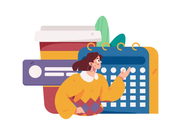 Business calendar  Illustration