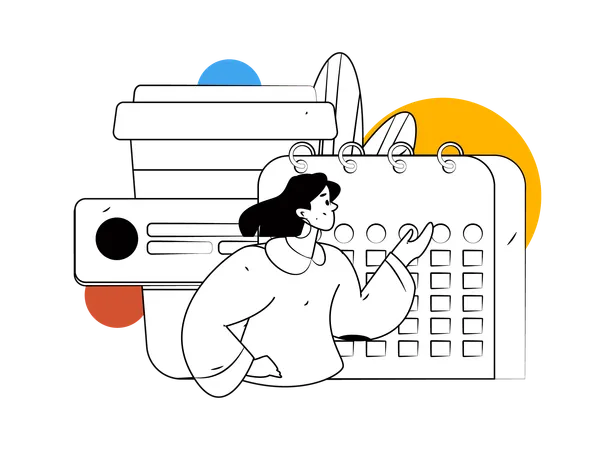 Business calendar  Illustration