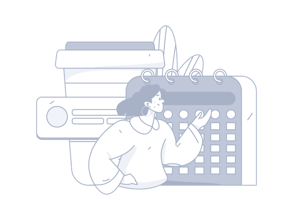 Business calendar  Illustration