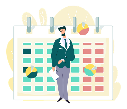 Business calendar  Illustration