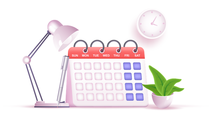 Business calendar  Illustration